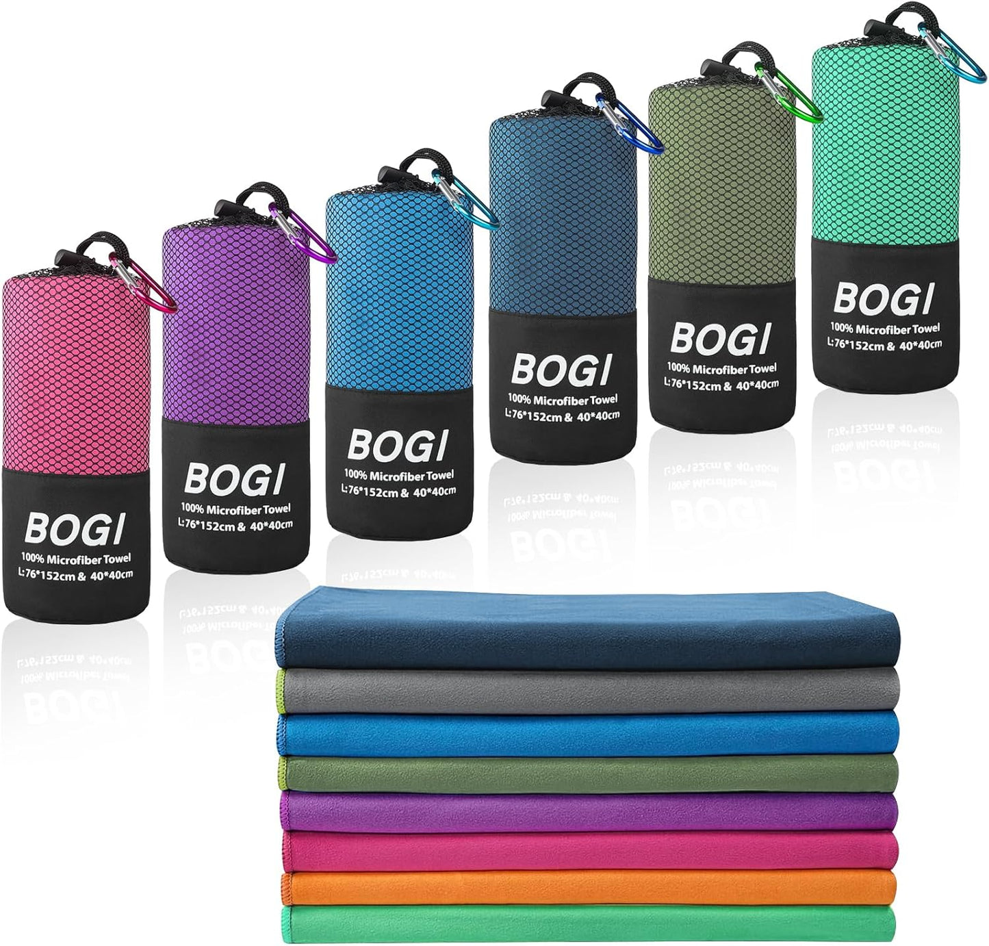 Microfiber Travel Sports Towel-Quick Dry, Soft Lightweight, Absorbent, Compact Towel for Camping Gym Beach Bath Yoga Swimming Backpacking (M:40''X20''-Purple)