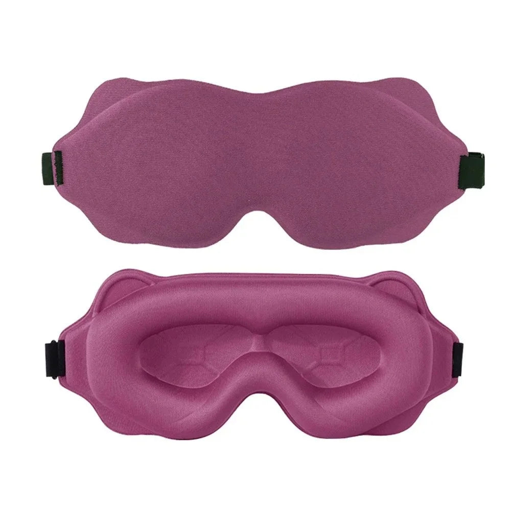 3D Sleep Mask Sleep Aid Blindfold Block Out Light Travel Portable Soft Memory Foam Face Mask Eyeshade Night Comfort Sleep Patch