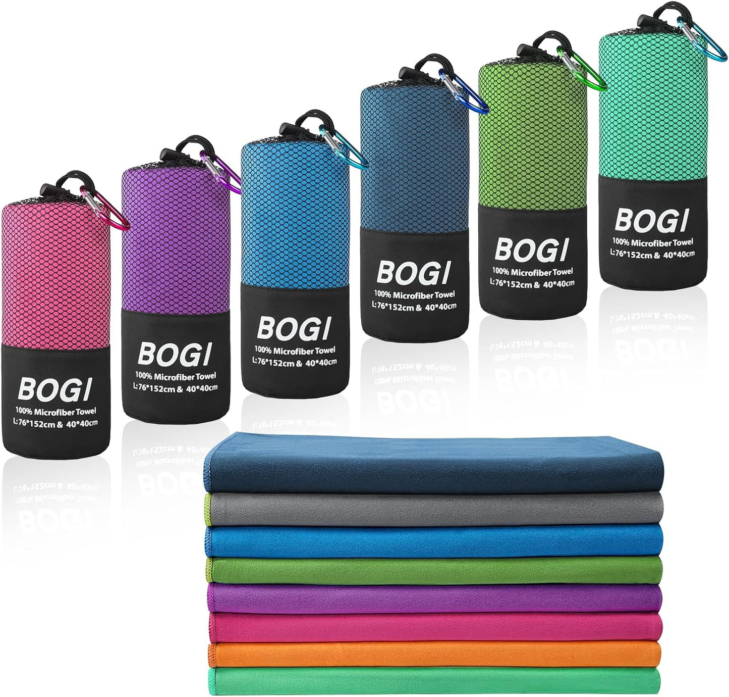 Microfiber Travel Sports Towel-Quick Dry, Soft Lightweight, Absorbent, Compact Towel for Camping Gym Beach Bath Yoga Swimming Backpacking (M:40''X20''-Purple)