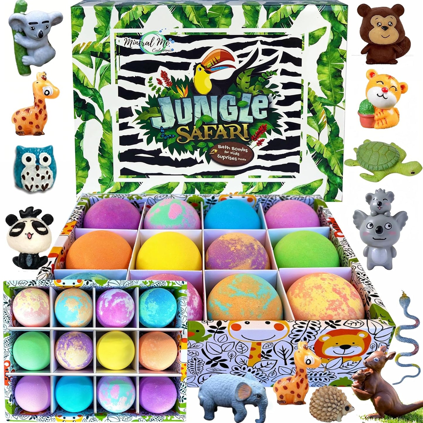 Bath Bombs for Kids with Surprise Inside, Unicorn Bath Bombs for Girls with Jewelry & Jewelry Box for Kids - Organic, Skin Moisturizing, Natural Bubble Bath, Birthday Gifts for Girls