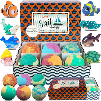 Bath Bombs for Kids with Surprise Inside, Unicorn Bath Bombs for Girls with Jewelry & Jewelry Box for Kids - Organic, Skin Moisturizing, Natural Bubble Bath, Birthday Gifts for Girls