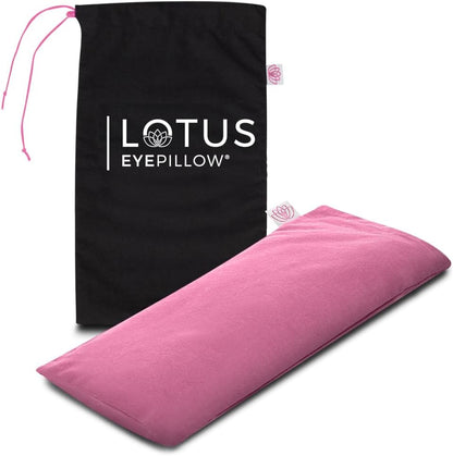 Lotus Weighted Lavender Eye Pillow – Purple Eye Mask for Sleep & Meditation – Aromatherapy Yoga Pillow with Flaxseed – Hot or Cold Compress for Headache & Eye Relief