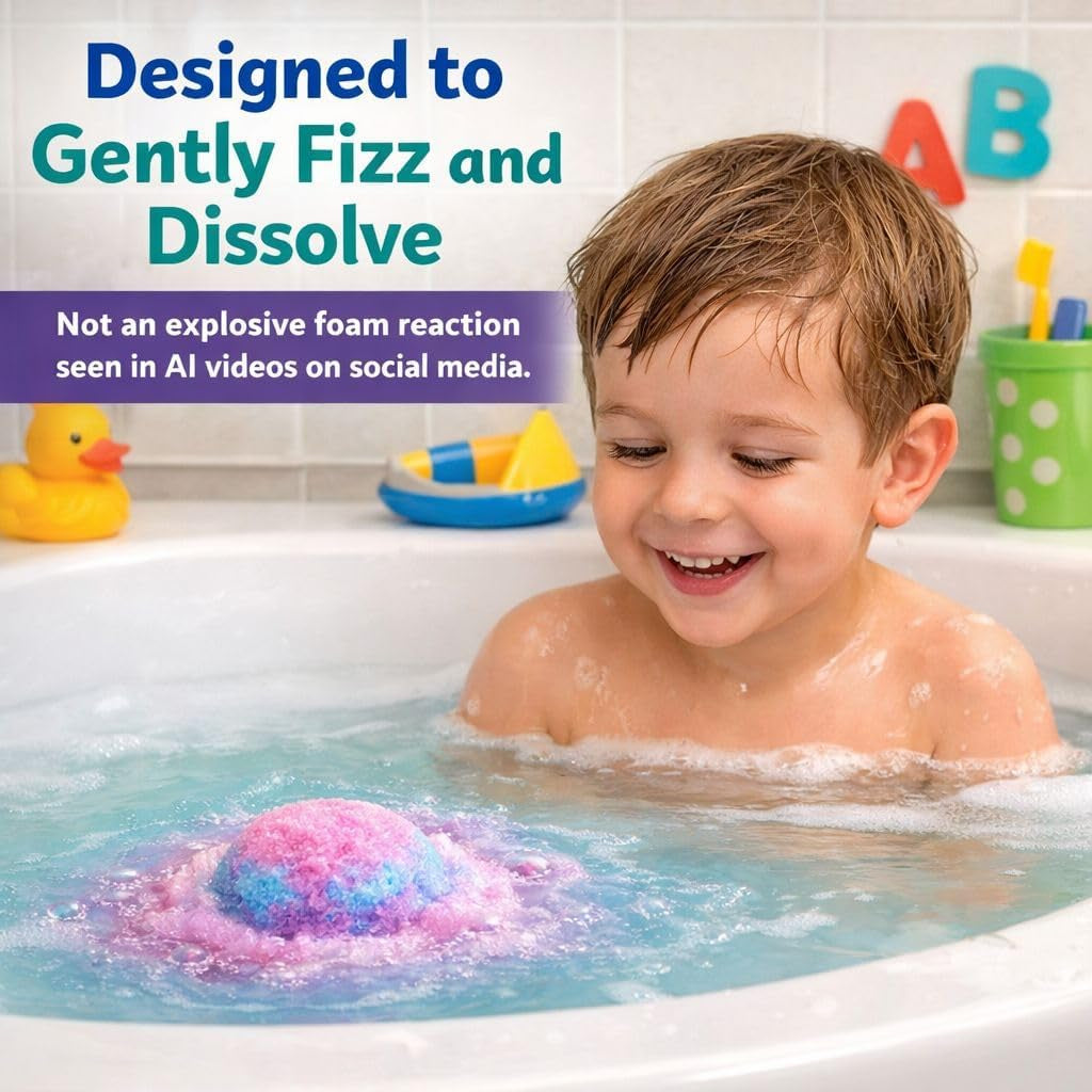 Bath Bombs for Kids with Surprise Inside, Unicorn Bath Bombs for Girls with Jewelry & Jewelry Box for Kids - Organic, Skin Moisturizing, Natural Bubble Bath, Birthday Gifts for Girls