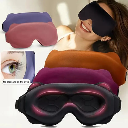 3D Sleep Mask Sleep Aid Blindfold Block Out Light Travel Portable Soft Memory Foam Face Mask Eyeshade Night Comfort Sleep Patch