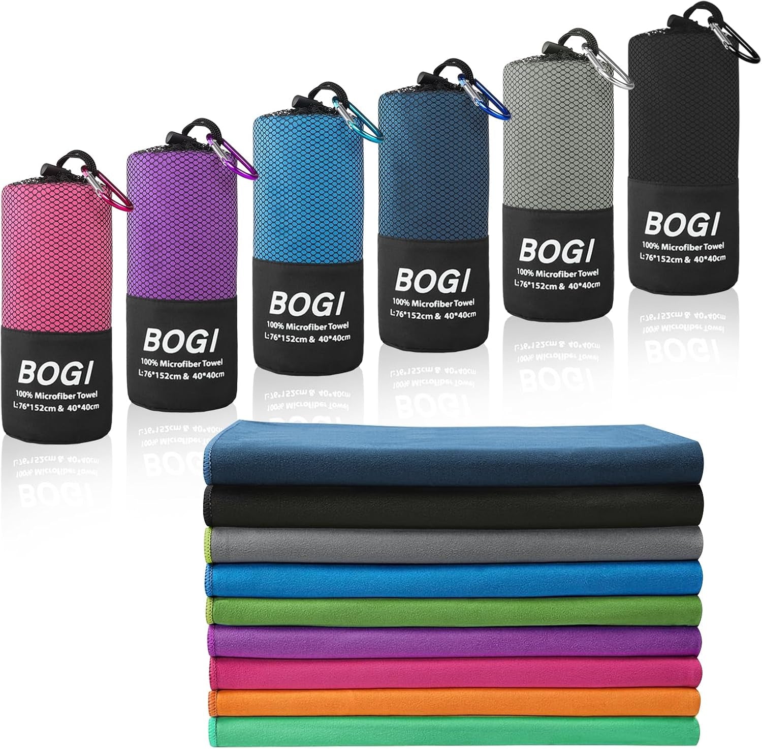 Microfiber Travel Sports Towel-Quick Dry, Soft Lightweight, Absorbent, Compact Towel for Camping Gym Beach Bath Yoga Swimming Backpacking (M:40''X20''-Purple)